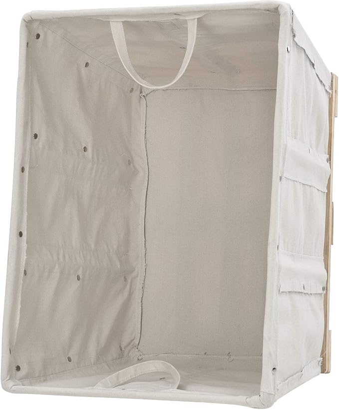 Global Industrial 12 Bushel, Canvas Basket Bulk Truck, Unassembled, Rolling - Image 5