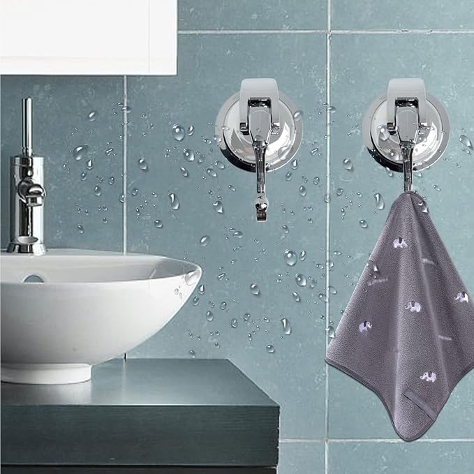 Heavy Duty Suction Cup Hooks for Shower, Bathroom Robe - Image 3