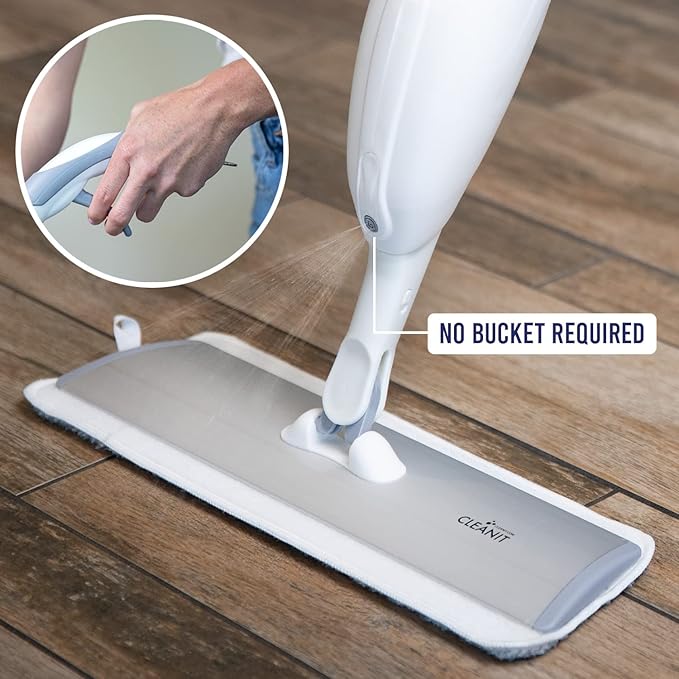 Don Aslett's Spray Mop Plus+ for Floor Cleaning| 360° Rotatable Head | Reusable - Image 6