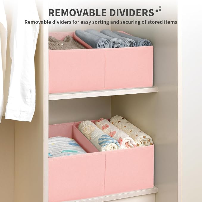 DIMJ Large Closet Shelf Organizer Bins 6 Packs - Image 3