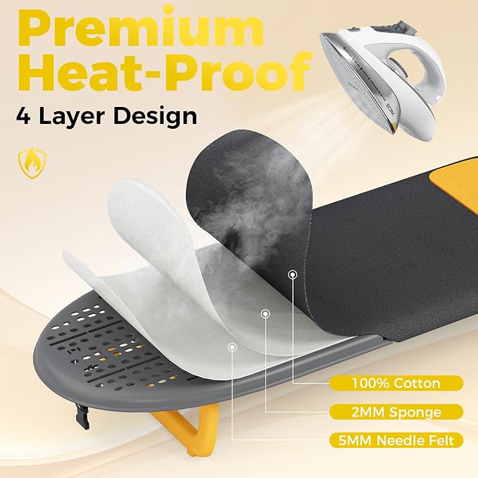 KINGBOARD Tabletop Ironing Board, Small Ironing Board - Image 5