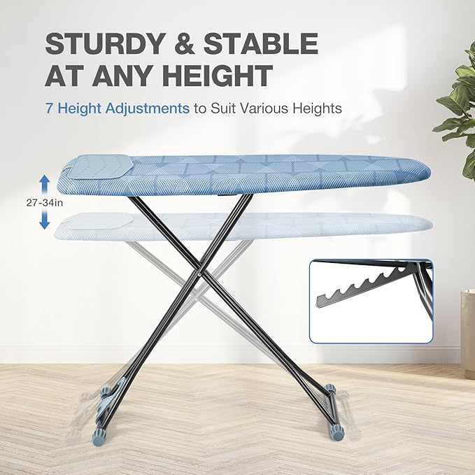 APEXCHASER Ironing Board with Iron Rest, Compact and Space Saver Iron Board - Image 2