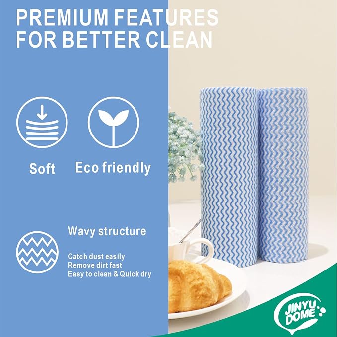 Handi Wipes Reusable Cloths, Heavy Duty Cleaning Cloths, J Cloth, Total 3 Rolls - Image 6