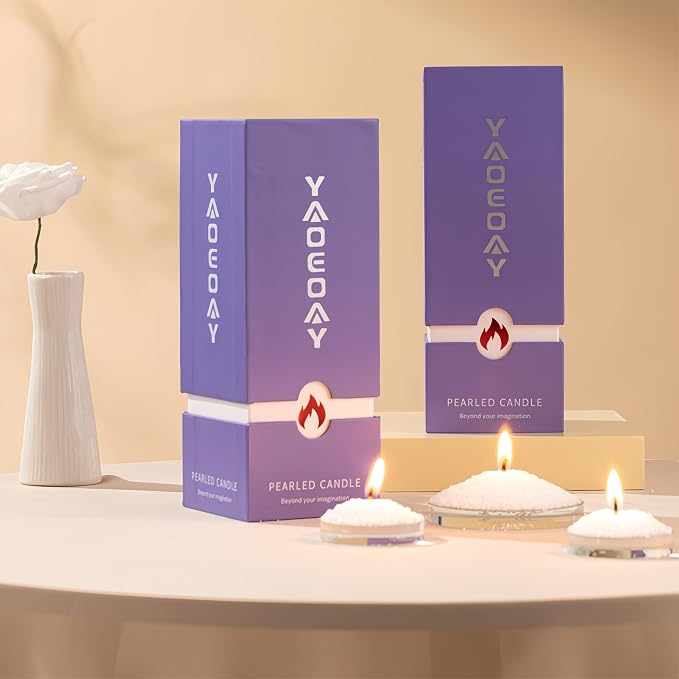 Pearl Candle 18 oz. Long-Lasting Fragrance by Sruzlia