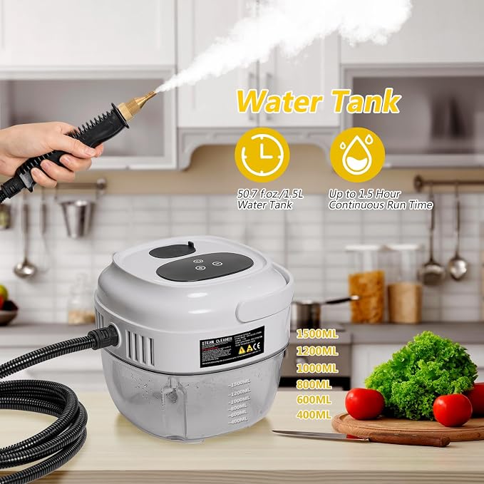 Handheld Steam Cleaner, 2500W Portable Steamer - Image 2