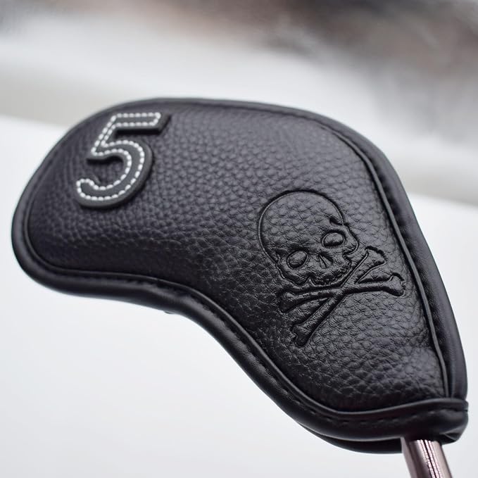 Premium Magnetic Leather Iron and Wedge Golf Club Head Covers - Image 4