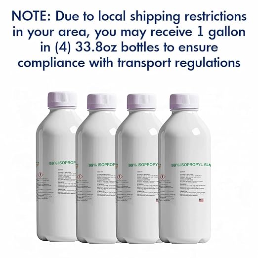 99% Pure Isopropyl Alcohol, 99 Percent IPA 1 Gallon, USP Grade, Made in The USA - Image 8