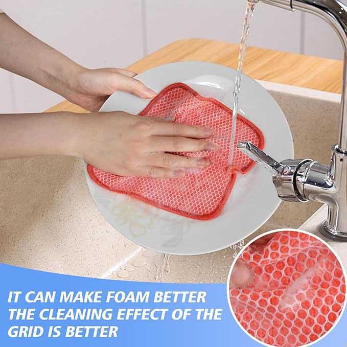 KinHwa Kitchen Washcloths for Dishes Absorbent Microfiber Dish Cloths Quick Dry - Image 2