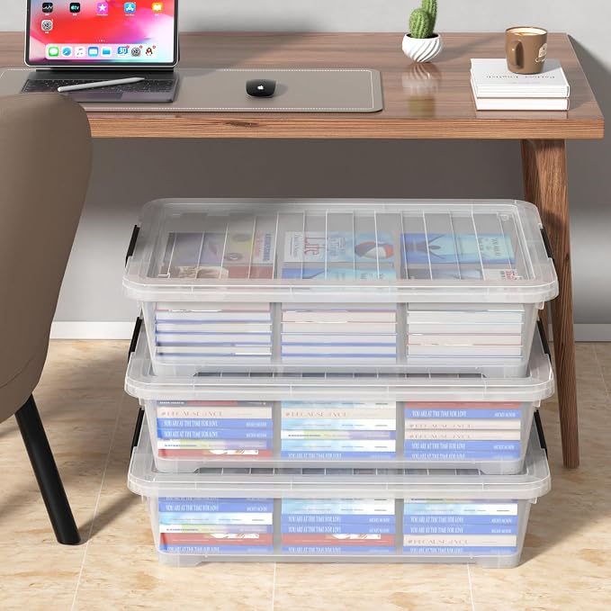 40 Quart Under Bed Plastic Storage Bins - Image 6