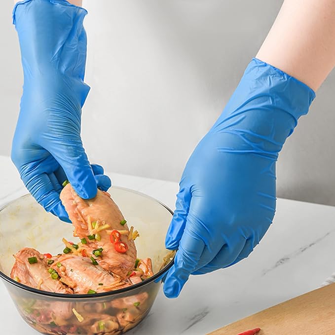 Daddy's Choice Nitrile Gloves 100Pcs 1000 Pcs Disposable Blue, - Image 4
