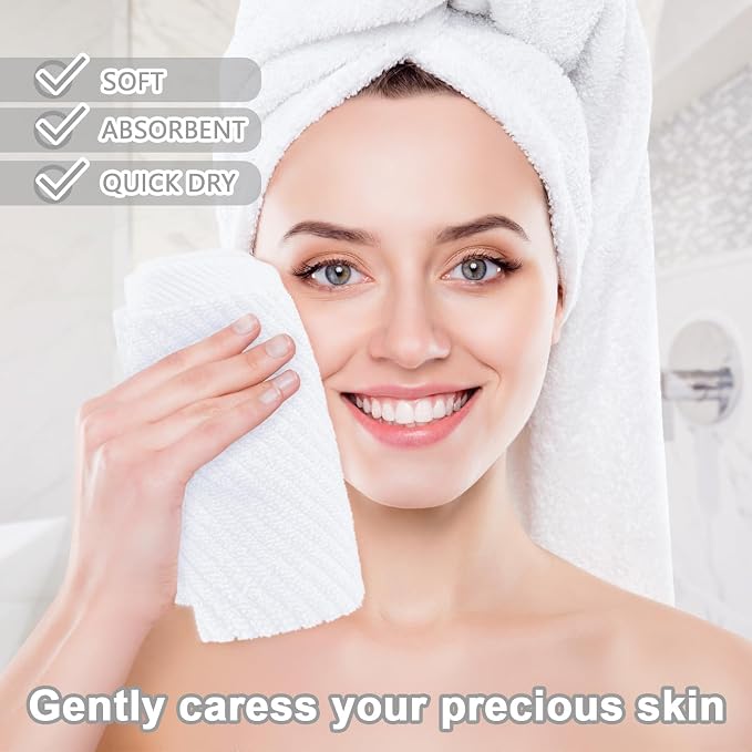 White Washcloths for Bathroom - Image 4