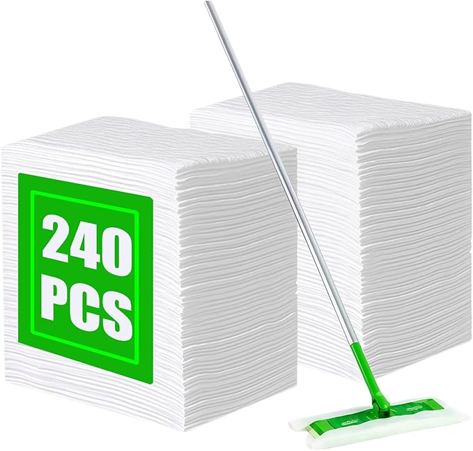 SUZZYVINE Dry Pads Refills 240 Count Dry Mop Refills - Image 9