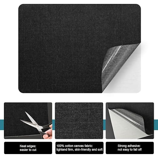 J.CARP 2Pcs Linen Repair Patches, Large Self-Adhesive Fabric Patch - Image 3