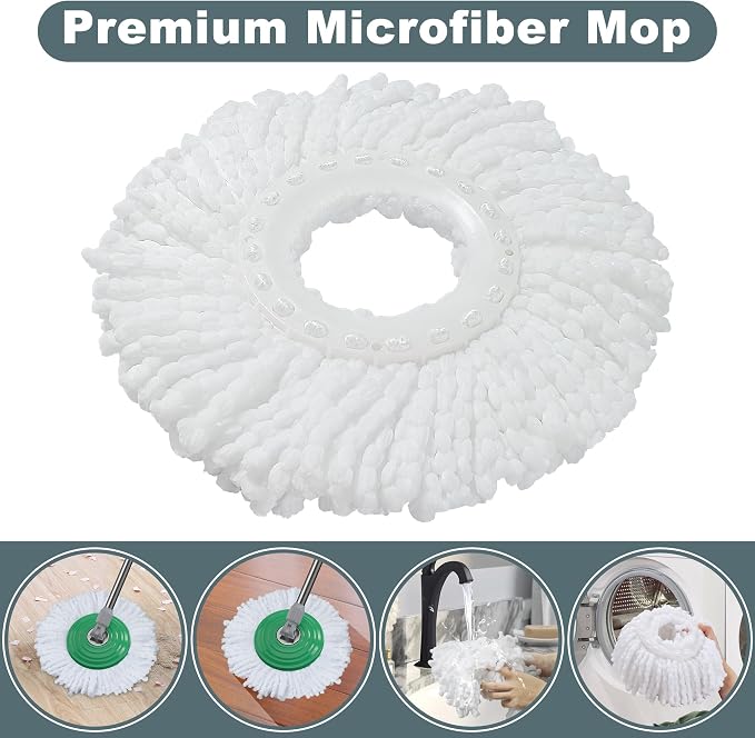 Dual Compartment Spin Mop and Bucket, Mop and Bucket - Image 6