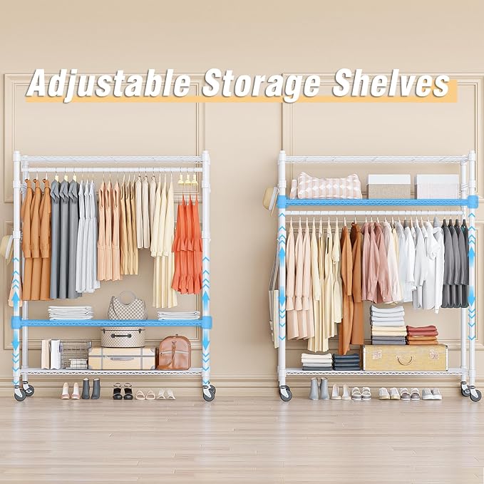 Homdox 3 Tier Garment Rack - Image 3