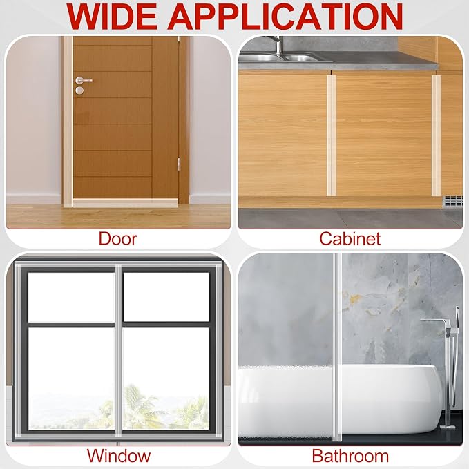 MYFAMIREA Door Weather Stripping 1IN x 20FT Door Draft Stopper Seal Tape - Image 7