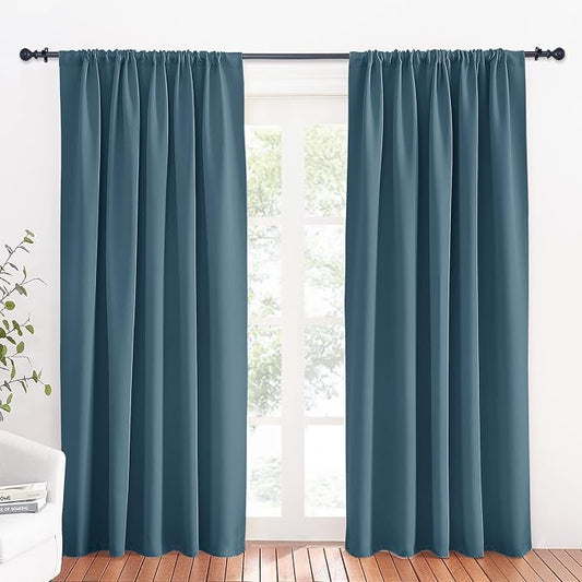 RYB HOME Blue Blackout Curtains by RYBHOME