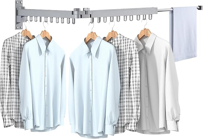 Bakala Clothes Drying Rack, Laundry Drying Rack Foldable, Heavy-Duty Space by BAKALA