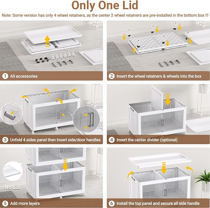 BROVIEW 52.7"H 150Gal Plastic Storage Bins - Image 8