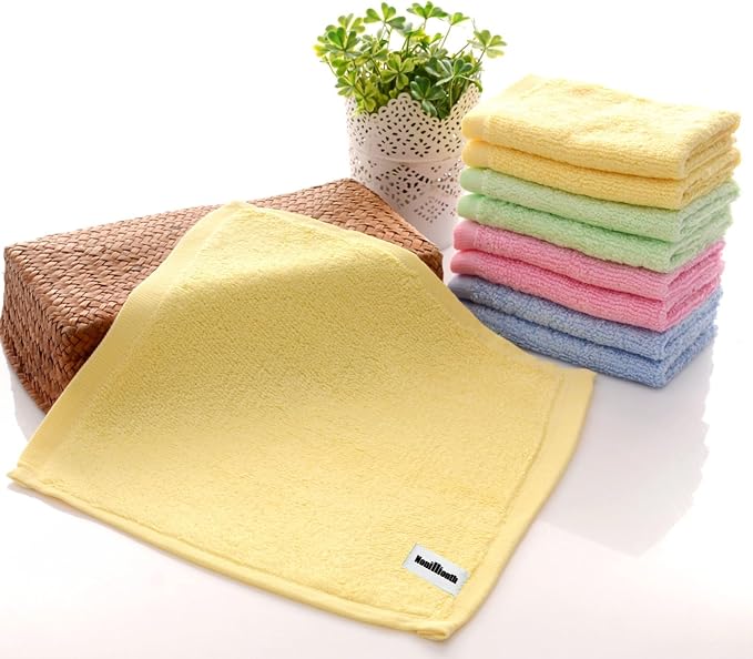 Bamboo Microfiber Cleaning Cloth-8Pcs Kitchen Wash Cloths, Wood Fiber Window by Nonillionth