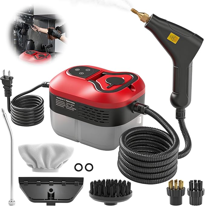 Saker Steam Cleaner for Home, 6-Level Adjustable Steamer for Cleaning, Portable by Saker
