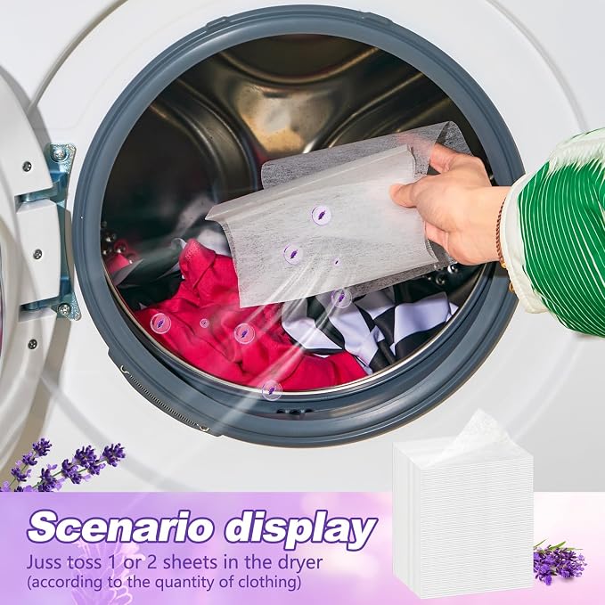 600 Count Dryer Sheets Fabric Softener Fresh Scent Dryer Sheets Bulk Naturally - Image 5