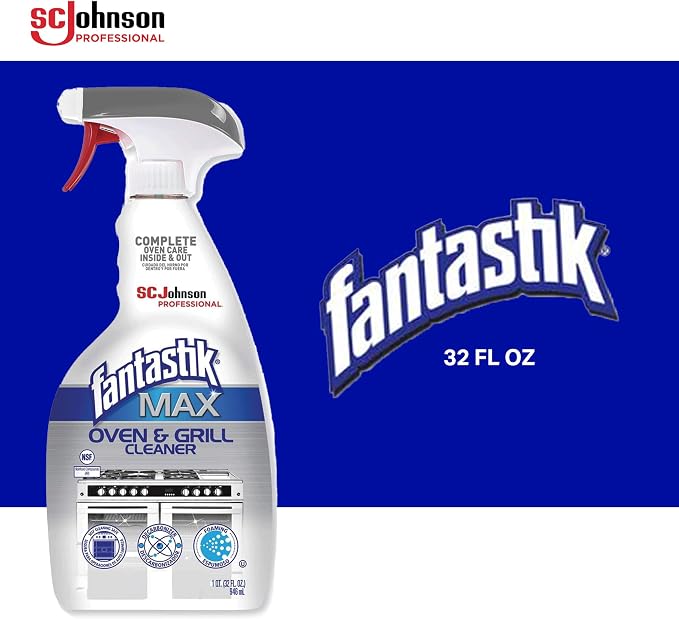 SC Johnson Professional Fantastik Max Oven & Grill Cleaner Spray, Cleans Inside - Image 2
