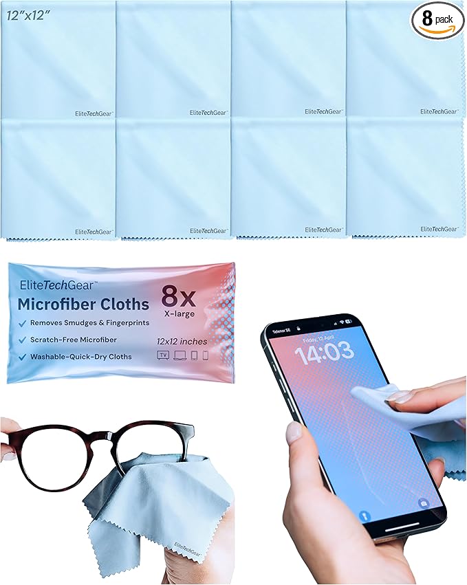 Elite Screens Microfiber Cleaning Cloth by EliteTechGear