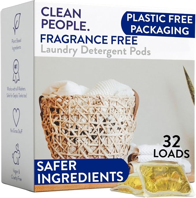 The Clean People Fragrance Free Laundry Detergent Pods by CleanPeople