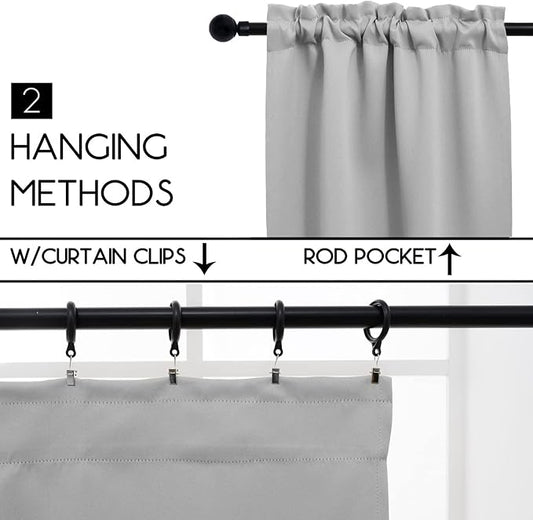 Pickluc Light Grey Cafe Curtain - Image 2