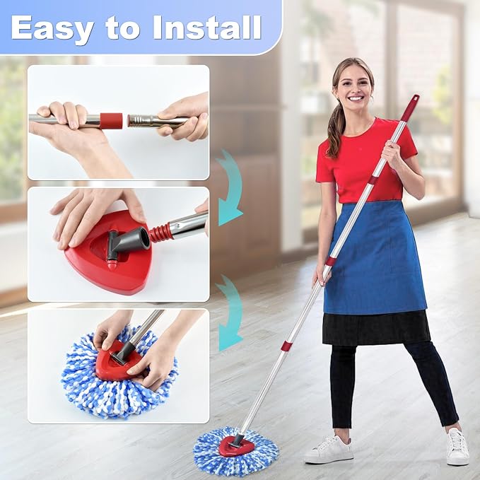 Mop Head Replacement, Mop Handle - Image 3
