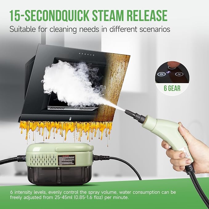 Handheld Steam Cleaner Multipurpose Portable Steamer Upholstery Cleaner Machine - Image 3