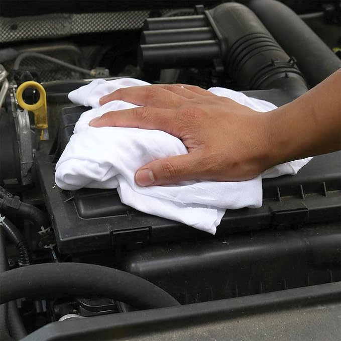 Premium White T-Shirt Cleaning Rags – White Cotton Rags - Image 4