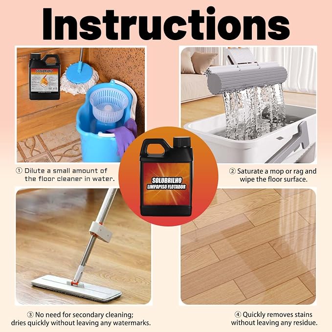 Tile Cleaner, Original Floor Cleaner, Heavy Limpa Pisos, Deep Cleaning - Image 8