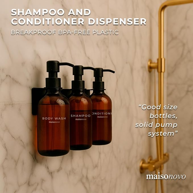 MaisoNovo Shampoo and Conditioner Dispenser - Image 3
