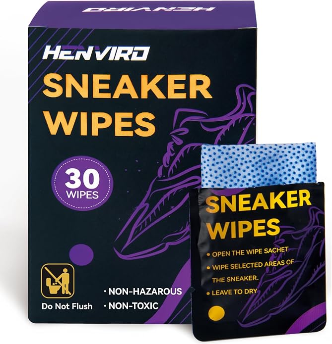 Henviro Shoe and Sneaker Cleaner Wipes by Henviro