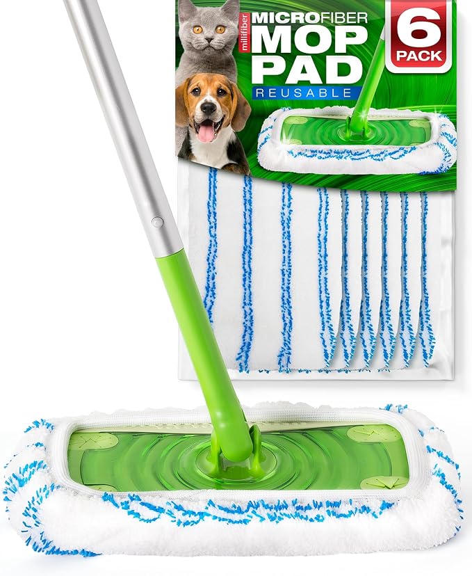 Microfiber Reusable Mop Pads Compatible by Millifiber