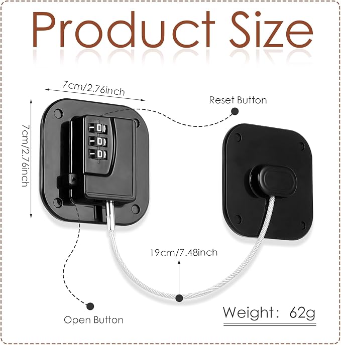 Refrigerator Lock, Combination Lock - Image 2