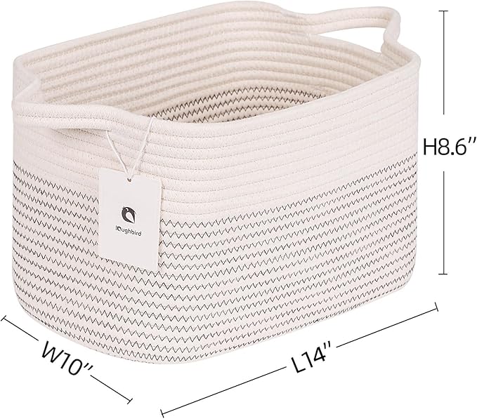 Medium and Large Woven Basket//With Handle, Used - Image 4