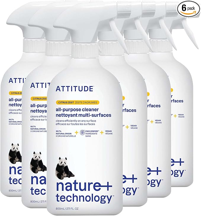 ATTITUDE All Purpose Cleaner Spray, EWG Verified, Made by ATTITUDE