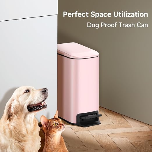 TIPGO Slim Bathroom Trash Can - Image 6