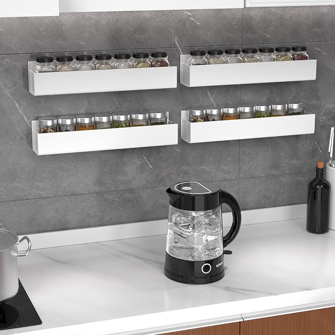 PMMASTO Adhesive Acrylic Spice Rack Organizer - Image 3