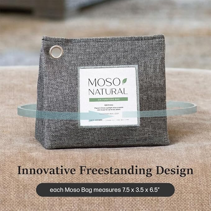 Moso Natural Air Purifying Bag 600g, Premium Bamboo Charcoal Odor Absorber - Image 6