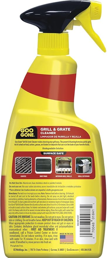 Goo Gone Grill and Grate Cleaner Spray Cleans and Degreases BBQ Cooking Grates - Image 2