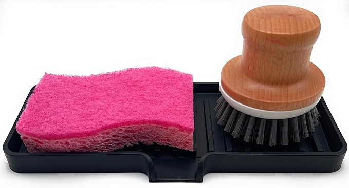 Happitasa Silicone Soap Dish Tray and Sponge Holder - Image 4