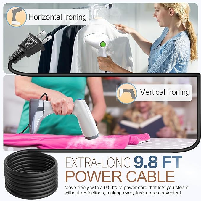 Steamer for Clothes, 1800W Fast Heat-up Clothes Steamer Handheld Garment Steamer - Image 5