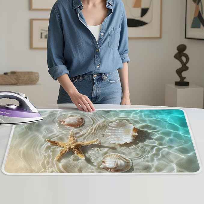 Ironing Mat Thickened Beach Starfish Ironing Blanket Travel Portable Ironing - Image 4