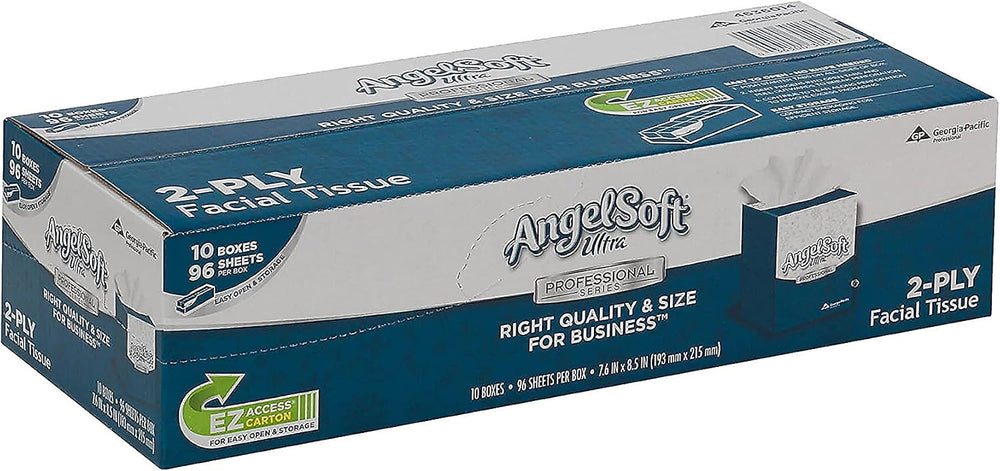 Angel Soft 4636014 ps Ultra Facial Tissue, 2-Ply, White, 7 3/5 x 8 1/2, 96/Bo...