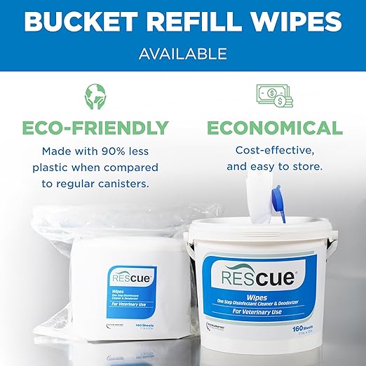 REScue One-Step Disinfectant Cleaner & Deodorizer Wipes - Image 5