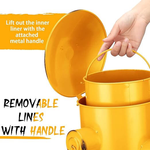Hoolerry Fire Hydrant Trash Can Retro Creative Garbage Can - Image 4